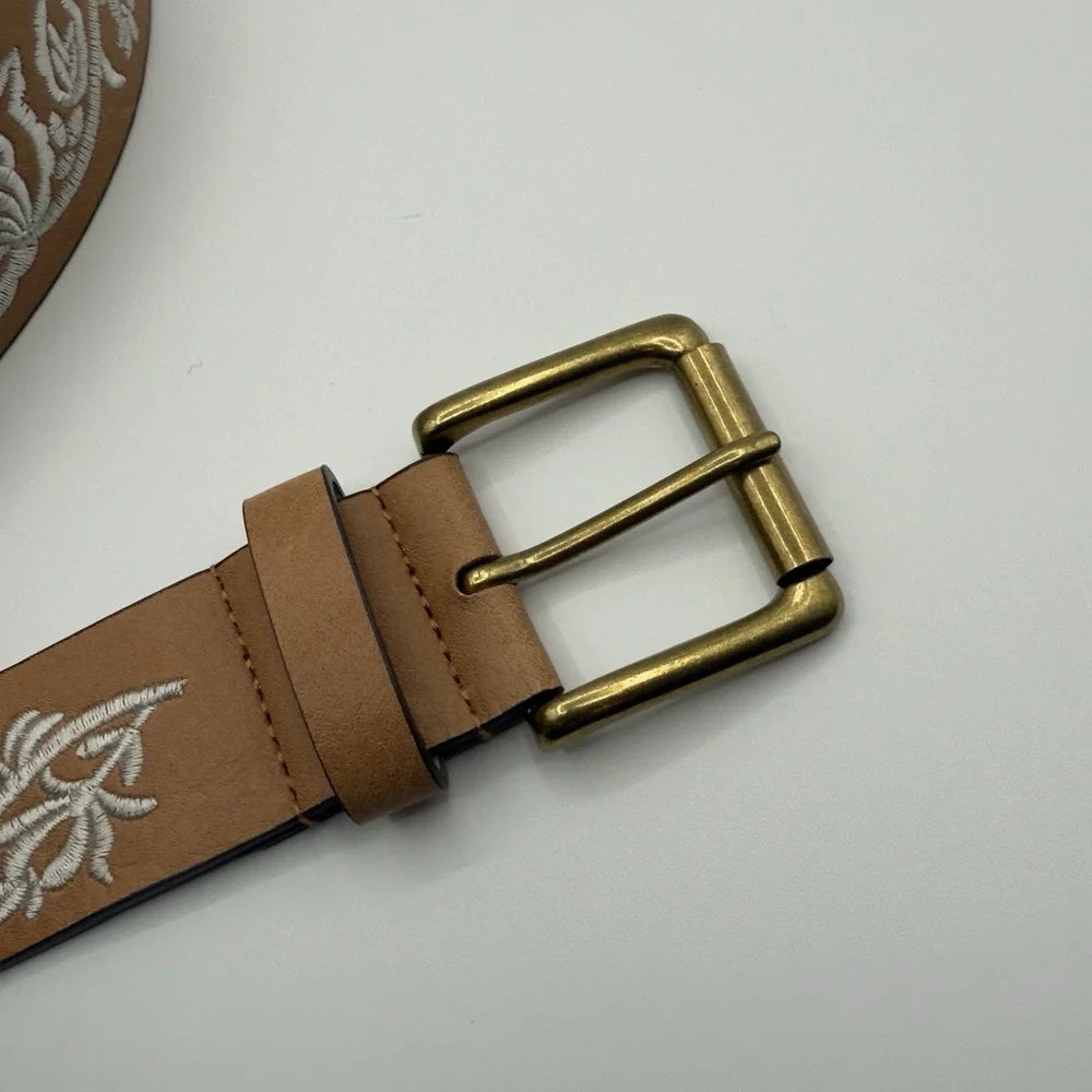 Unbranded Women's Faux‎ Leather Floral Belt 45